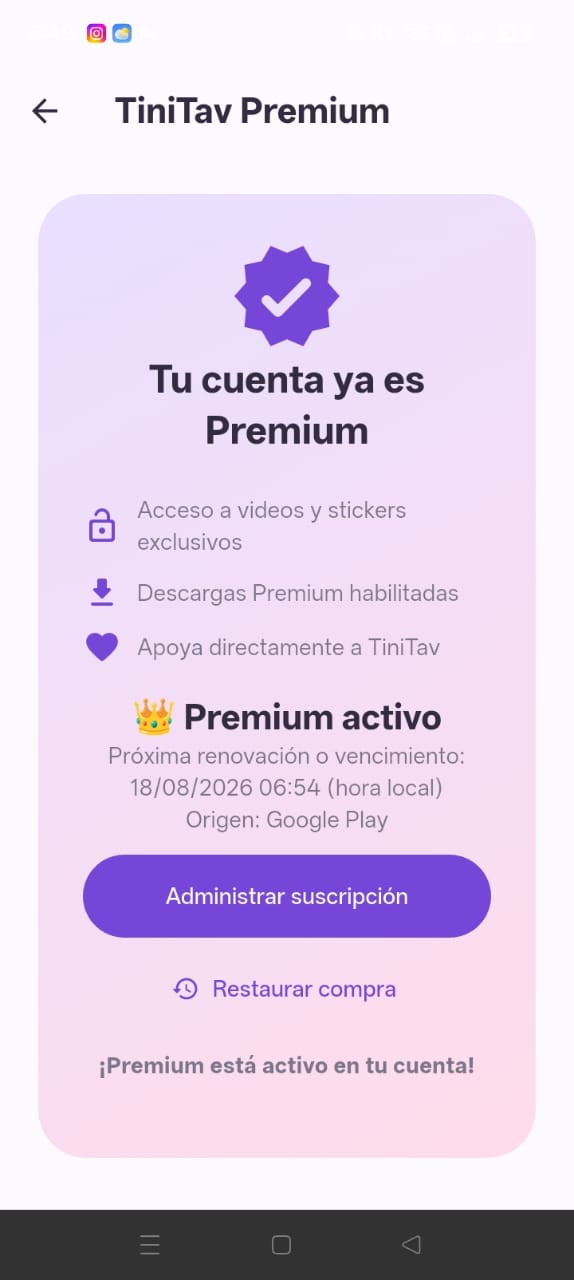 TiniTav Premium