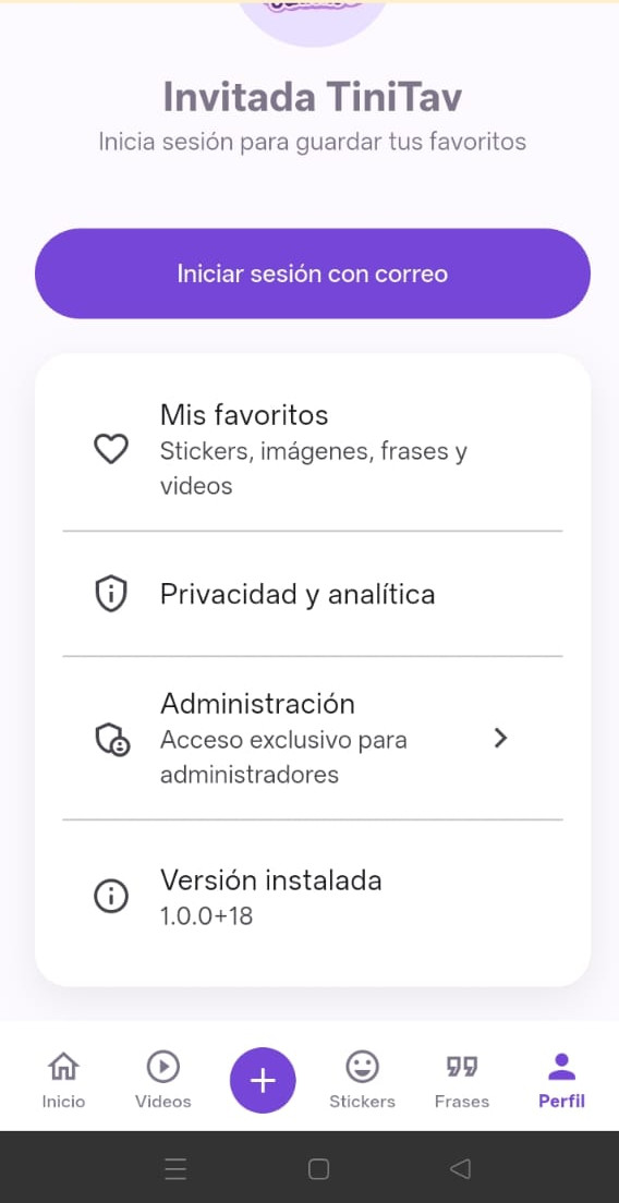Perfil TiniTav