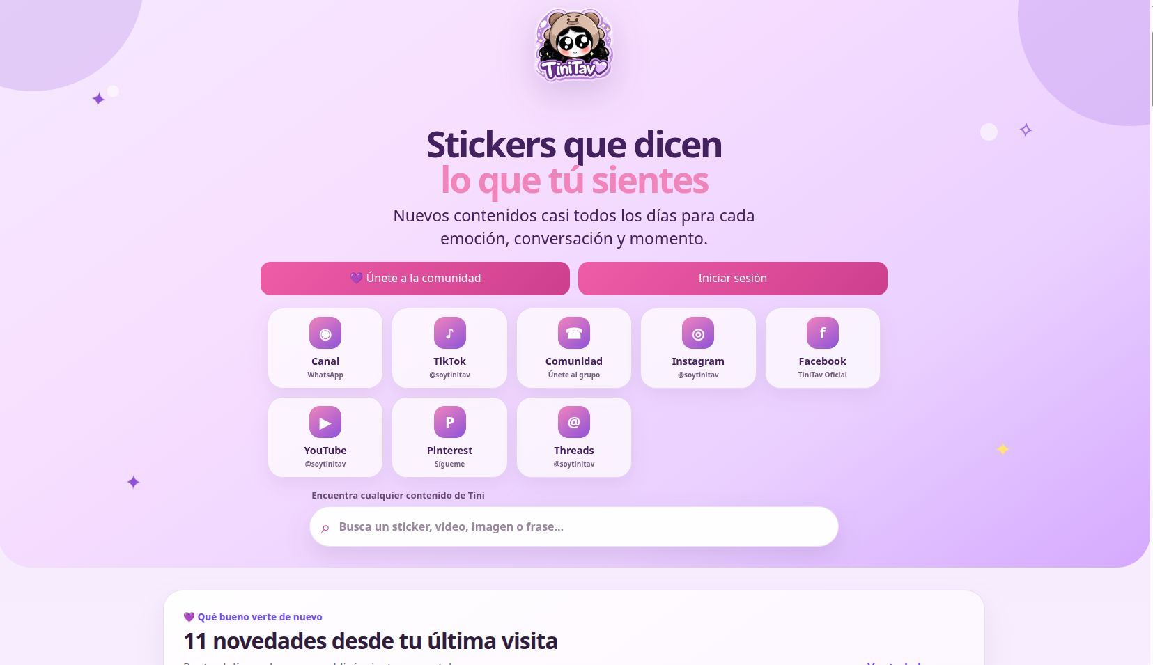 TiniTav web real